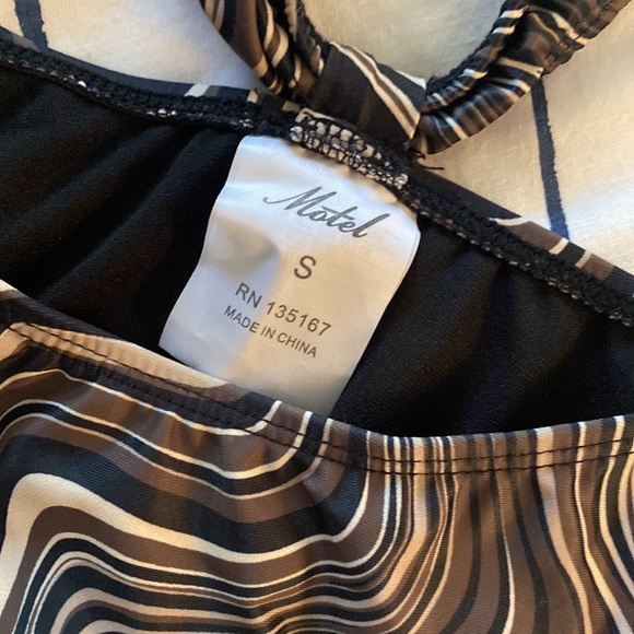 Motel Rocks Ricky Swimsuit ripple brown - Picture 5 of 5